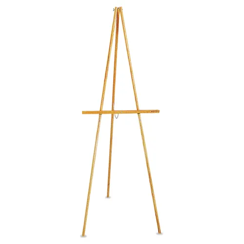 Lightweight Tripod Floor Easel, 64" High, Natural Oak Questions & Answers