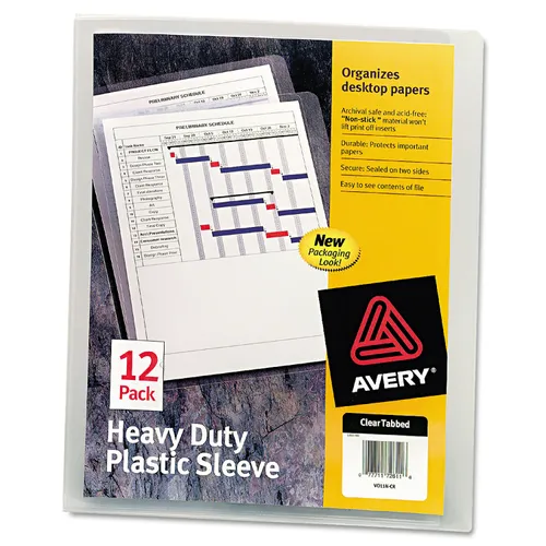 Heavy-Duty Plastic Sleeves, Letter Size, Clear, 12/Pack Questions & Answers