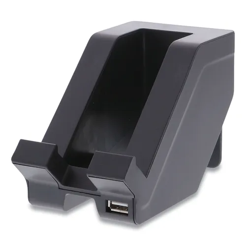 Konnect Plastic Phone Dock with USB Port, For Use with Phones and Tablets, 3 x 3.5 x 5, Black Questions & Answers