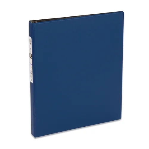 Economy Non-View Binder with Round Rings, 3 Rings, 0.5" Capacity, 11 x 8.5, Blue, (3203) Questions & Answers