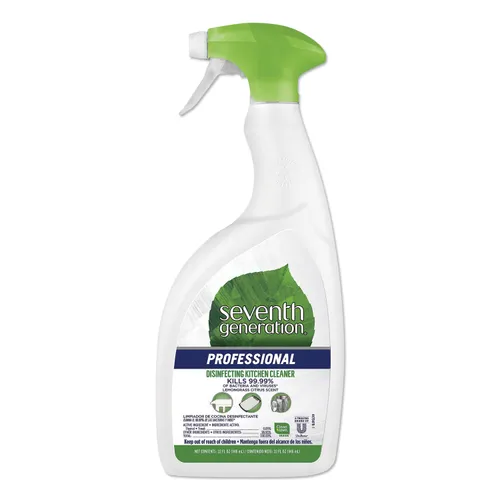 Disinfecting Kitchen Cleaner, Lemongrass Citrus, 32 oz Spray Bottle, 8/Carton Questions & Answers