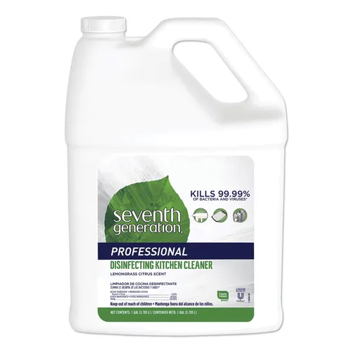 Disinfecting Kitchen Cleaner, Lemongrass Citrus, 1 gal Bottle, 2/Carton Questions & Answers