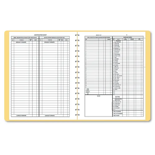 Simplified Monthly Bookkeeping Record, 4 Column Format, Tan Cover, 11 x 8.5 Sheets, 128 Sheets/Book Questions & Answers