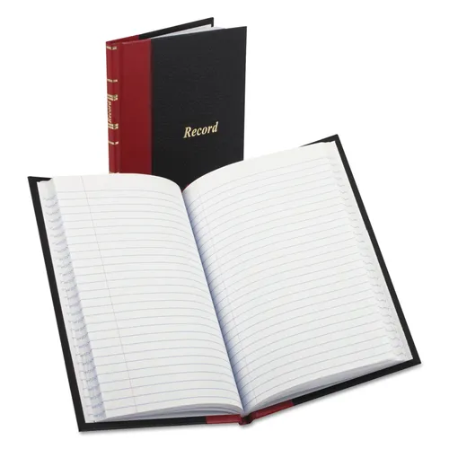 Record and Account Book with Red Spine, Custom Rule, Black/Red/Gold Cover, 7.5 x 5 Sheets, 144 Sheets/Book Questions & Answers