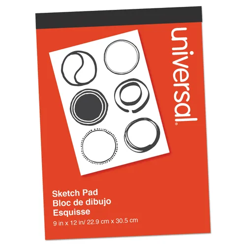 Sketch Pad, Unruled, Red Cover, 70 White 9 x 12 Sheets Questions & Answers