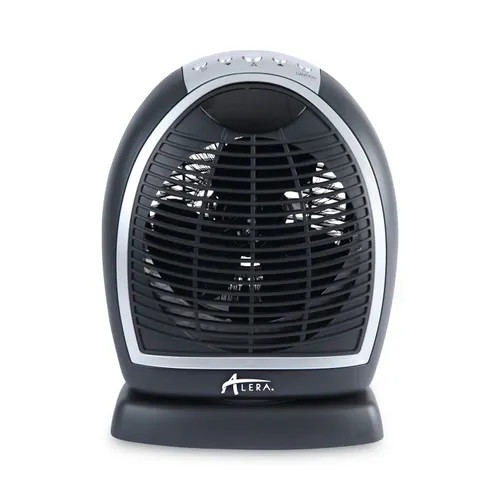 Digital Fan-Forced Oscillating Heater, 1,500 W, 9.25 x 7 x 11.75, Black Questions & Answers