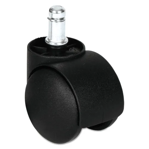 Dual Wheel Hooded Casters, Grip Ring Type B Stem, 1.5" Hard Nylon Wheel, Matte Black, 5/Set Questions & Answers