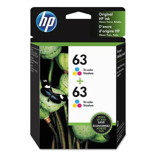 HP 63, (1VV67AN) 2-Pack Tri-Color Original Ink Cartridges Questions & Answers