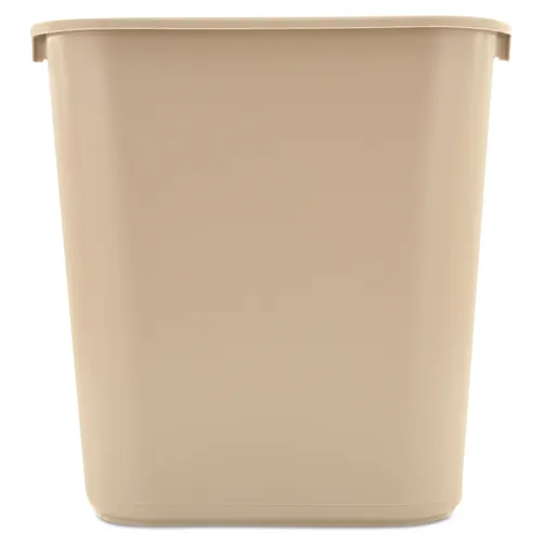 Deskside Plastic Wastebasket, 7 gal, Plastic, Beige Questions & Answers