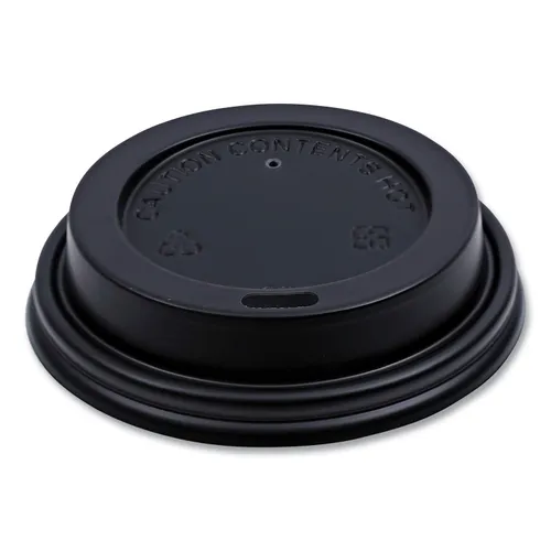 Hot Cup Lids, Fits 8 oz Hot Cups, Plastic, Black, 1,000/Carton Questions & Answers