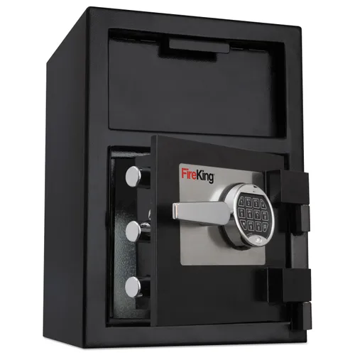 Depository Security Safe, 2.72 cu ft, 24w x 13.4d x 10.83h, Black Questions & Answers