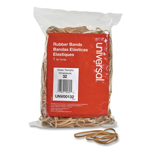 Rubber Bands, Size 32, 0.04" Gauge, Beige, 1 lb Box, 820/Pack Questions & Answers