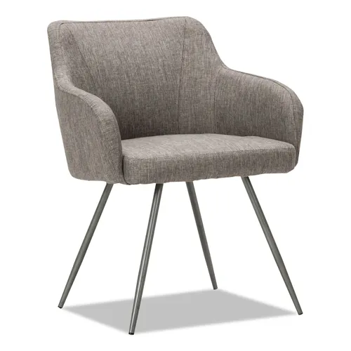 Alera Captain Series Guest Chair, 23.8" x 24.6" x 30.1", Gray Tweed Seat, Gray Tweed Back, Chrome Base Questions & Answers