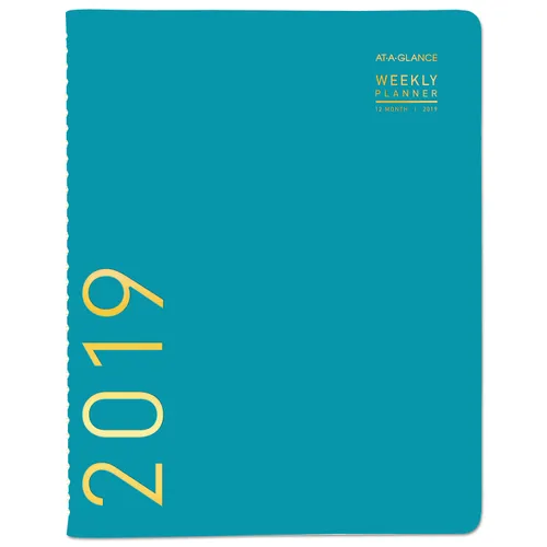 Contemporary Weekly Monthly Appointment Book, 8 1/4 x 10 7/8, Teal, 2019 Questions & Answers