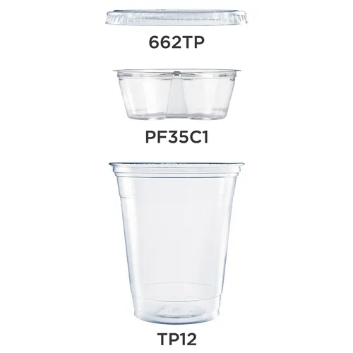 Clear PET Grab n Go Kit Combo with Insert, 12 oz, Plastic, Clear, 500/Carton Questions & Answers