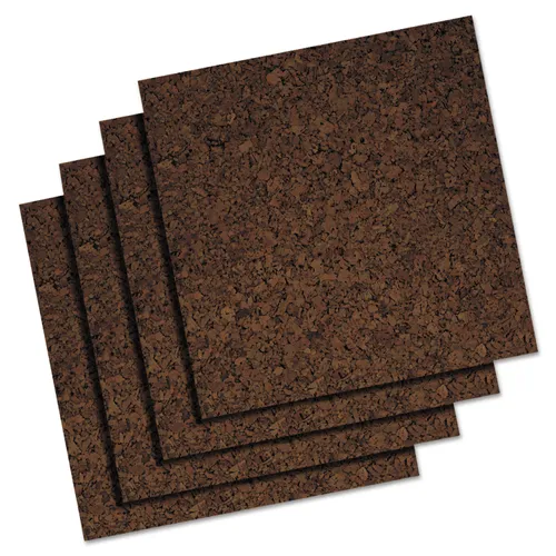 Cork Panel Bulletin Board, 12 x 12, Brown, 4 Panels/Pack Questions & Answers