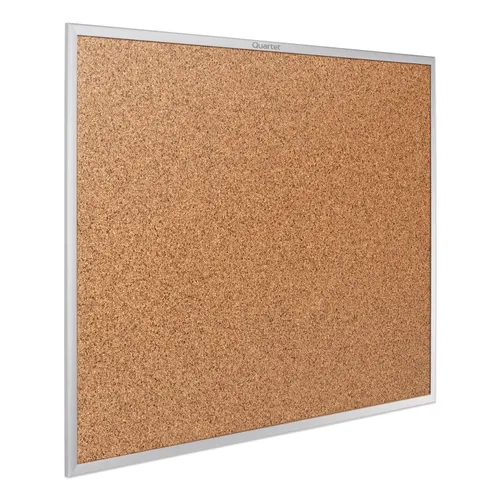 Classic Series Cork Bulletin Board, 60" x 36", Tan Surface, Anodized Aluminum Frame Questions & Answers