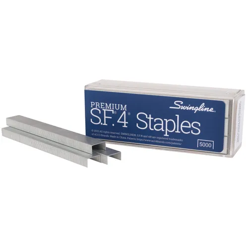 S.F. 4 Premium Staples, 0.25" Leg, 0.5" Crown, Steel, 5,000/Box Questions & Answers