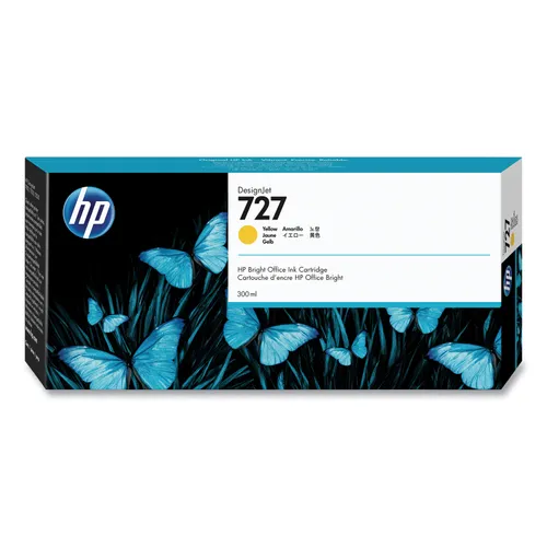 HP 727, (F9J78A) Yellow Original Ink Cartridge Questions & Answers