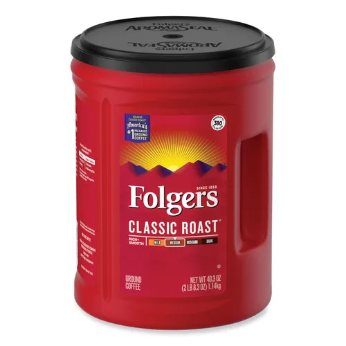 How much does 48oz Folgers yield in coffee?