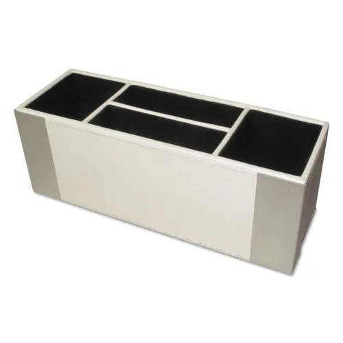 Architect Line Supply Caddy, 4-Compartment, 3 X 8 3/4 X 3, White/silver Questions & Answers