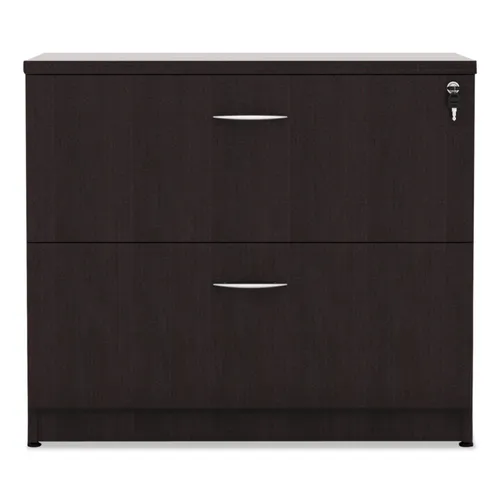 Alera Valencia Series Lateral File, 2 Legal/Letter-Size File Drawers, Espresso, 34" x 22.75" x 29.5" Questions & Answers