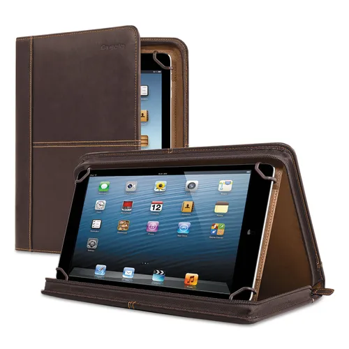 Premiere Leather Universal Tablet Case, Fits 8.5" to 11" Tablets, Espresso Questions & Answers