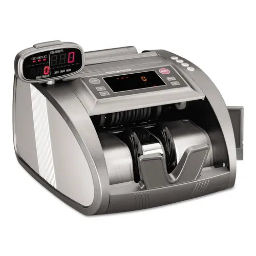 4820 Bill Counter with Counterfeit Detection, 1,200 Bills/min, 9.5 x 11.5 x 8.75, Charcoal Gray Questions & Answers