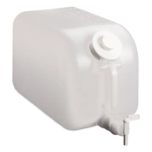 Shur-Fill Dispenser, 5 gal, Clear, 8/Carton Questions & Answers