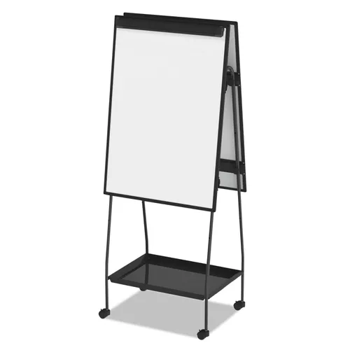 Creation Station Dry Erase Board, 29.5 x 74.88, White Surface, Black Metal Frame Questions & Answers