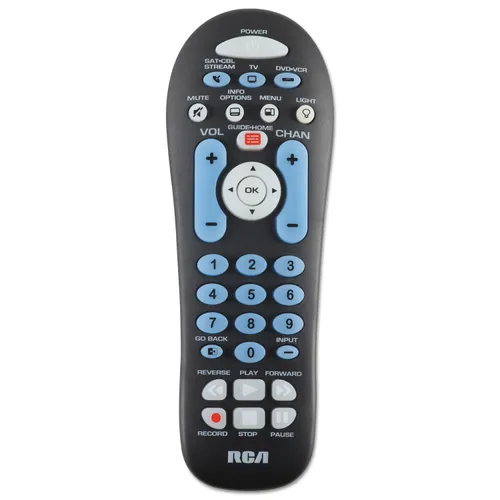 Big Button Three-Device Universal Remote, Black Questions & Answers