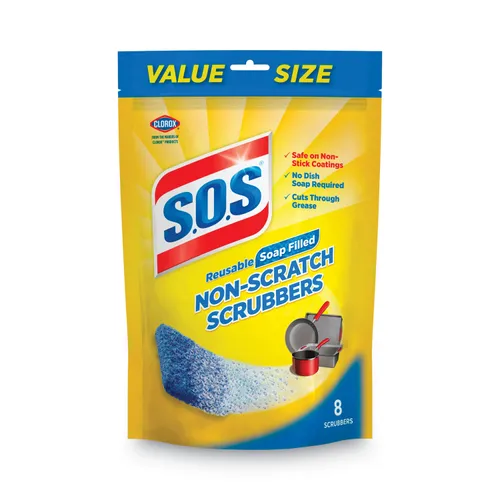 Non-Scratch Soap Scrubbers, Blue, 6/Pack Questions & Answers