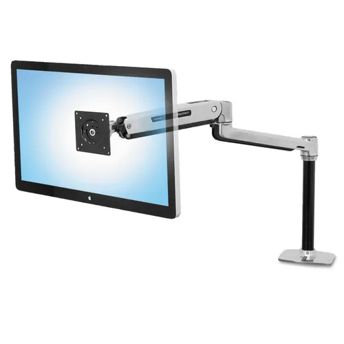 LX Sit-Stand Workstation Mount LCD Arm, Polished Aluminum Questions & Answers