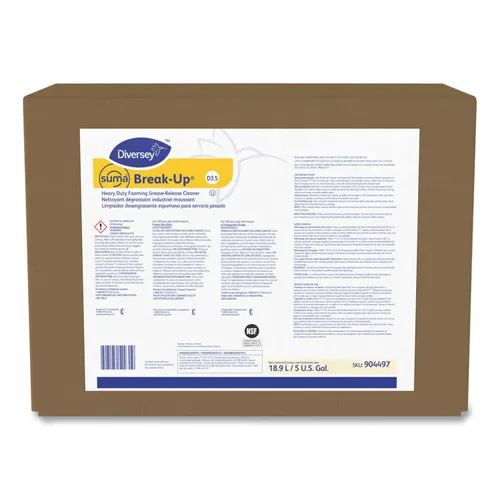 Suma Break-Up Heavy Duty Foaming Grease-Release Cleaner, 5 gal Envirobox Questions & Answers