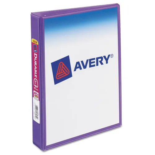 MINI SIZE DURABLE VIEW BINDER WITH ROUND RINGS, 3 RINGS, 1" CAPACITY, 8.5 X 5.5, PURPLE Questions & Answers