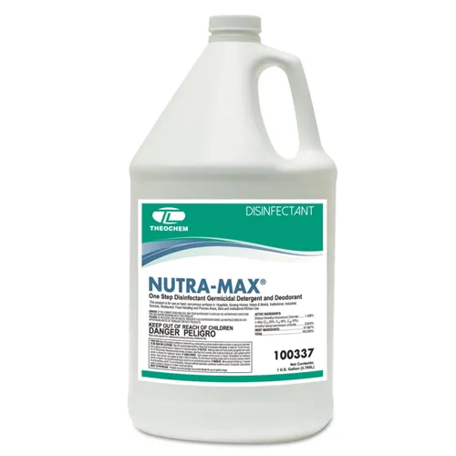 NUTRA-MAX Disinfectant Cleaner/Deodorizer, 1 gal Bottle, 4/Carton Questions & Answers