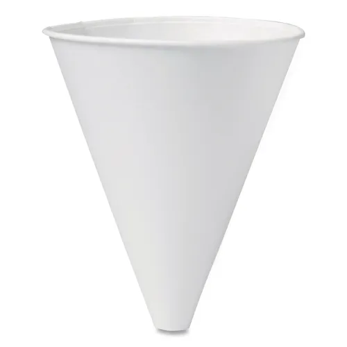 Bare Eco-Forward Treated Paper Funnel Cups, 10 oz, White, 250/Bag, 4 Bags/Carton Questions & Answers