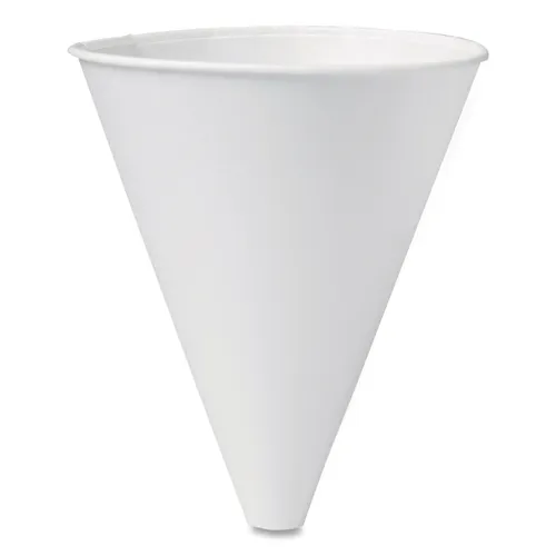 Bare Eco-Forward Treated Paper Funnel Cups, ProPlanet Seal, 10 oz, White, 250/Bag, 4 Bags/Carton Questions & Answers