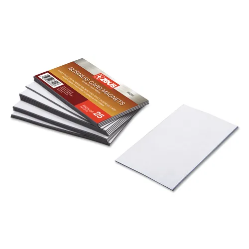 Business Card Magnets, 2 x 3.5, White, Adhesive Coated, 25/Pack Questions & Answers