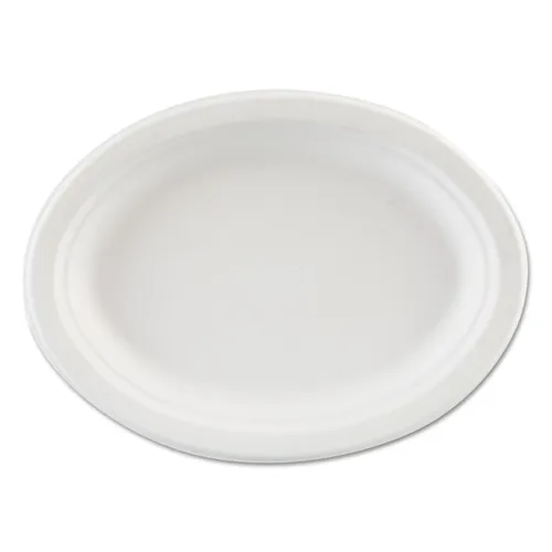 Premium Strength Molded Fiber Dinnerware, Platter, 7.5x10, White, 125/PK, 4/CT Questions & Answers