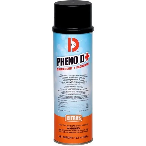 Pheno D Aerosol Antimicrobial Deodorizer, Citrus, 6 oz Aerosol Spray, 12/Carton Questions & Answers