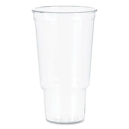 Ultra Clear Pedestal PET Cups, 32 oz, Plastic, Clear, 25/Bag, 20 Bags/Carton Questions & Answers