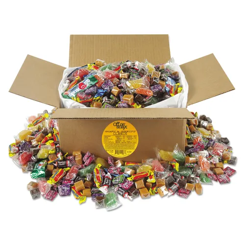 Soft and Chewy Candy Mix, Individually Wrapped, 10 lb Values Size Box Questions & Answers