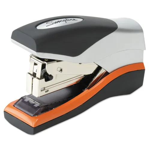 Optima 40 Compact Stapler, 40-Sheet Capacity, Black/Silver/Orange Questions & Answers