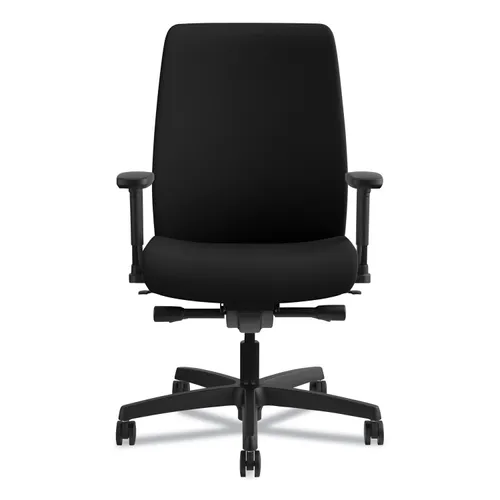 Endorse Upholstered Mid-Back Work Chair, Supports Up to 300 lb, 17.5" to 21.75" Seat Height, Black Questions & Answers