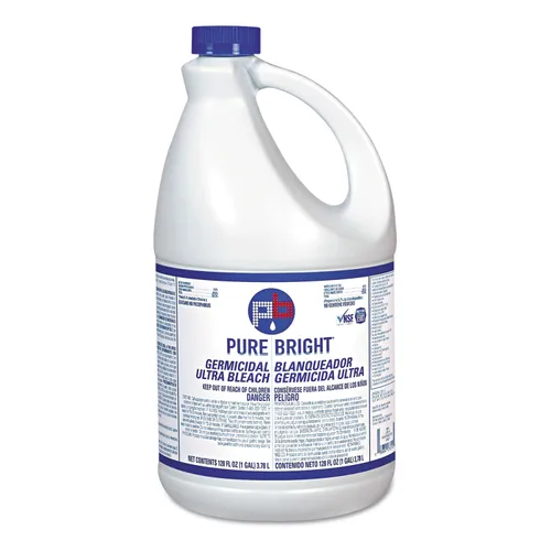 Liquid Germicidal Bleach, 1 gal Bottle, 3/Carton Questions & Answers