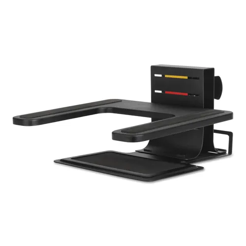 Adjustable Laptop Stand, 10" x 12.5" x 3" to 7", Black, Supports 7 lbs Questions & Answers