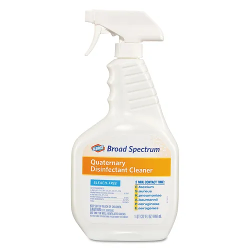 Broad Spectrum Quaternary Disinfectant Cleaner, 32 oz Spray Bottle Questions & Answers