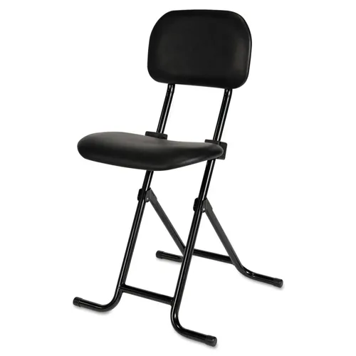 Alera IL Series Height-Adjustable Folding Stool, Supports Up to 300 lb, 27.5" Seat Height, Black Questions & Answers