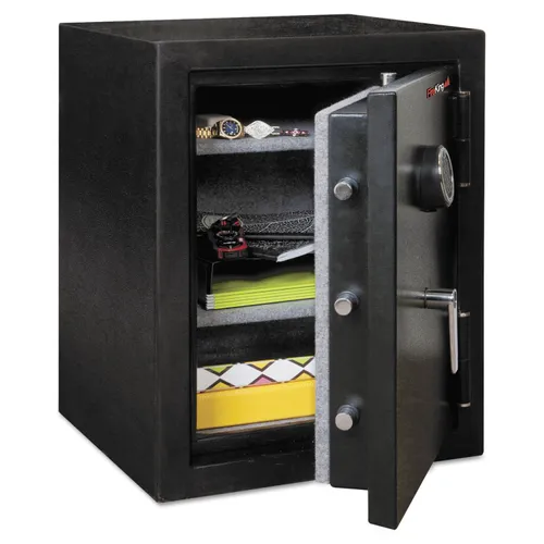 Half Hour Fire and Water Safe, 4.02 cu. ft., 21 3/5 x 19 x 27 1/4, Black Questions & Answers